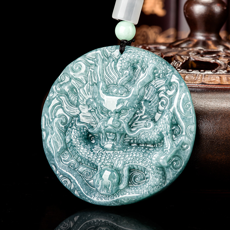 Women'S Fashion Gifts - Birmanya Jadeite Ejderha Kolye Kolye Kadınlar