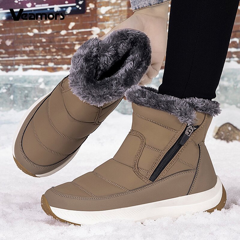 Women'S Fashion Hiking Boots - Moda Kadın Kar Botları Yüksek top
