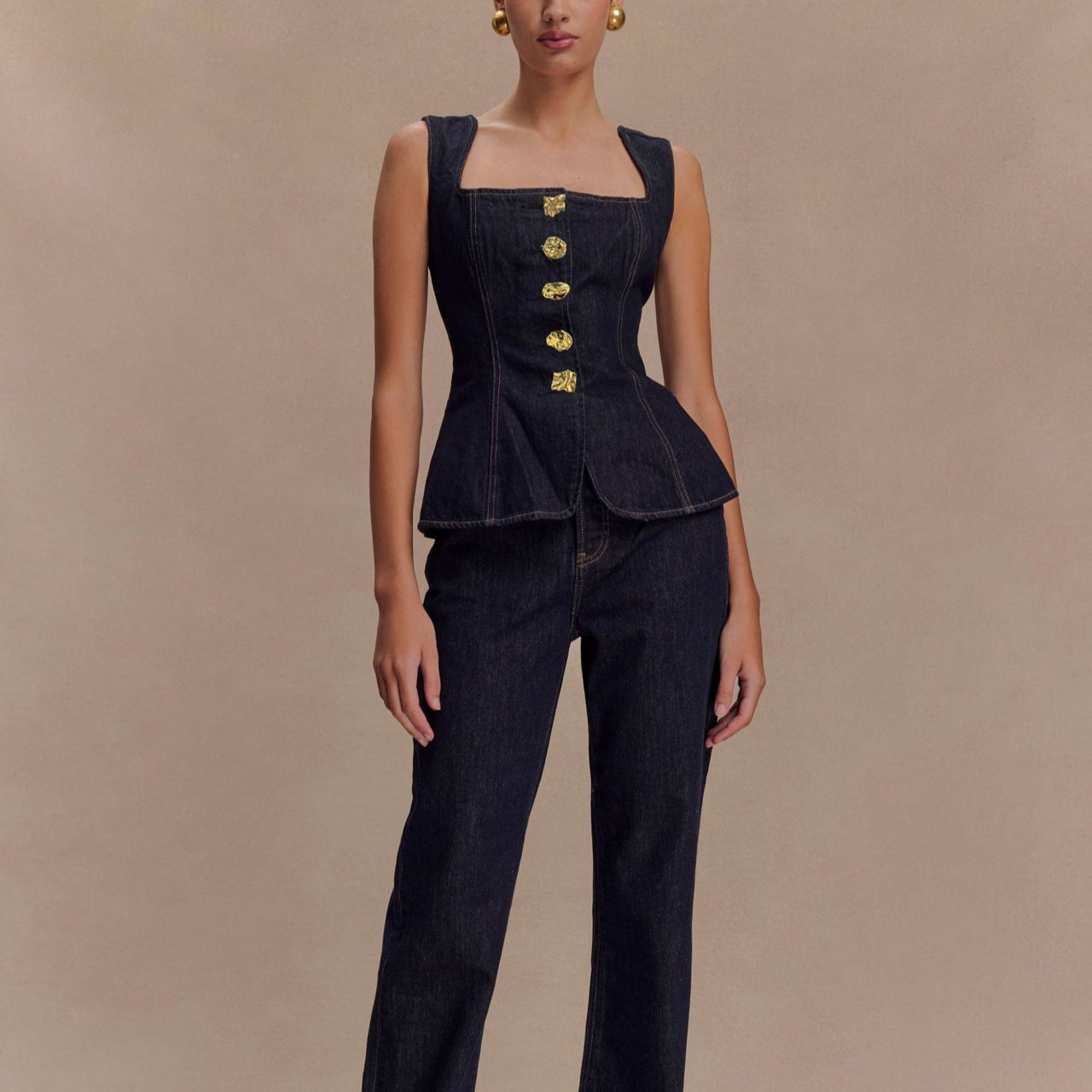 Women Fashion Jeans Top - Yaz Kot Pantolon Setleri Kadın 2025