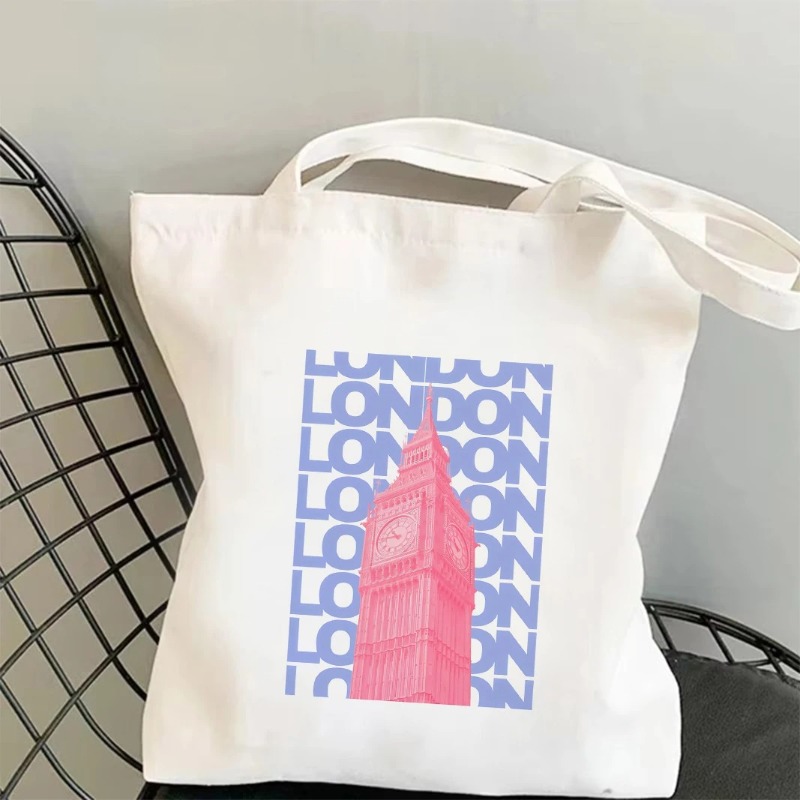 Women'S Fashion London - Chicago Londra Eyfel Kulesi Grafik Tote