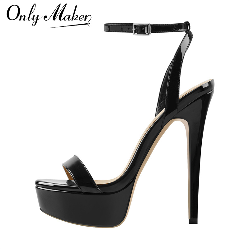 Spaghetti Strap Dress - Onlymaker Kadın Platform Stiletto Yüksek Topuklu