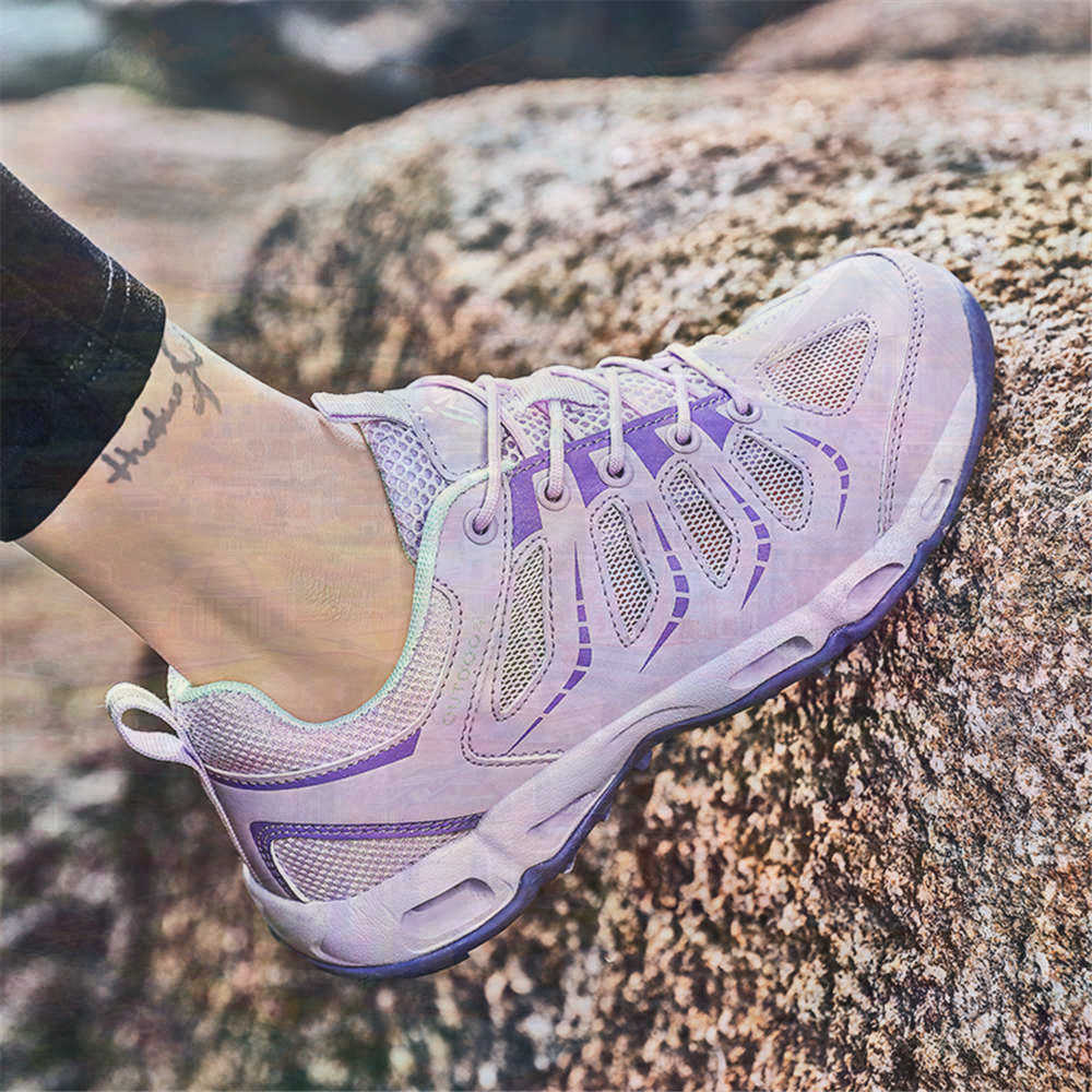Women'S Fashion Hiking Boots - Sümer Yuvarlak Uçlu Gümüş Spor Ayakkabı