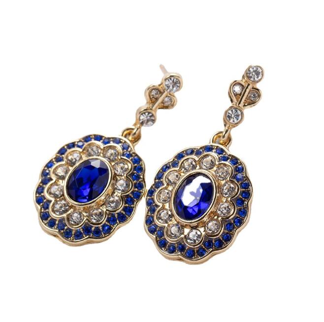 Women'S Fashion London - Luckyshine Oval Londra Mavisi Topaz Kübik