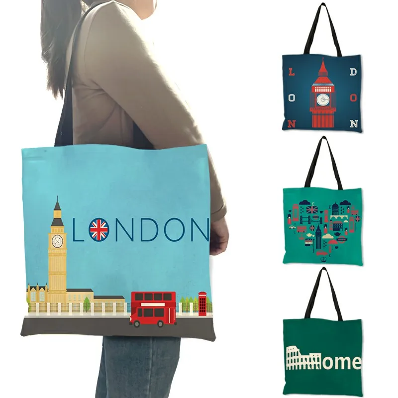 Women'S Fashion London - Yüksek Kaliteli Keten Omuz Çantası Londra