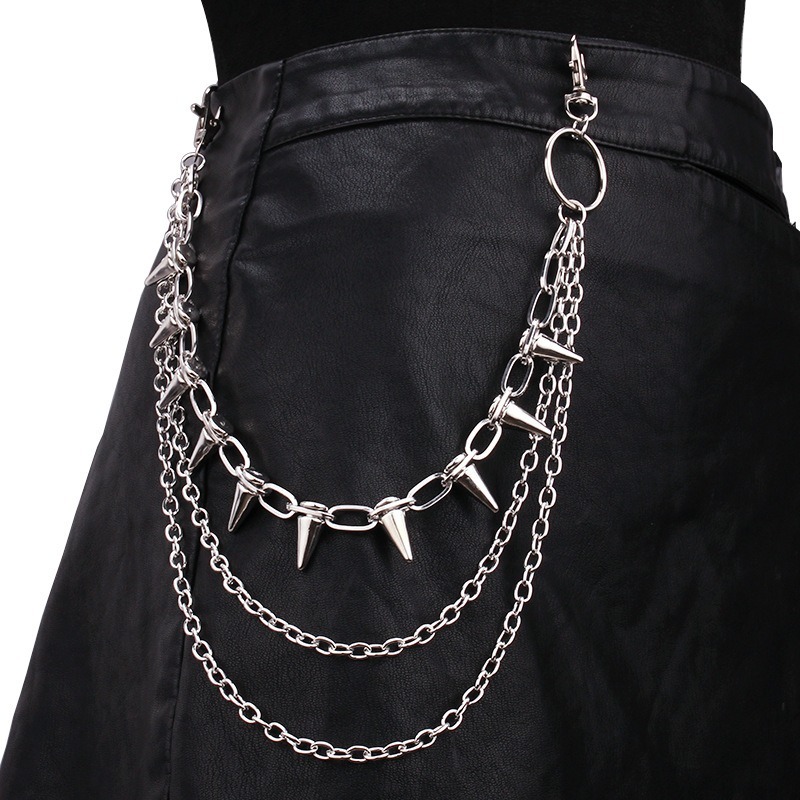 Women Fashion Jewellery - Hip Hop Punk Rock Metal Pantolon
