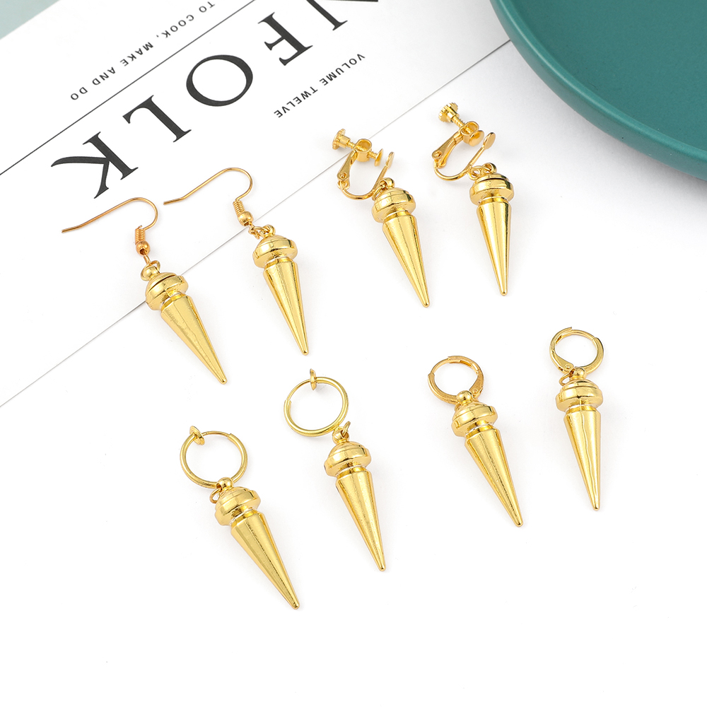 Women Fashion Jewellery - Moda Anime Altın Renk Awl Minimalist