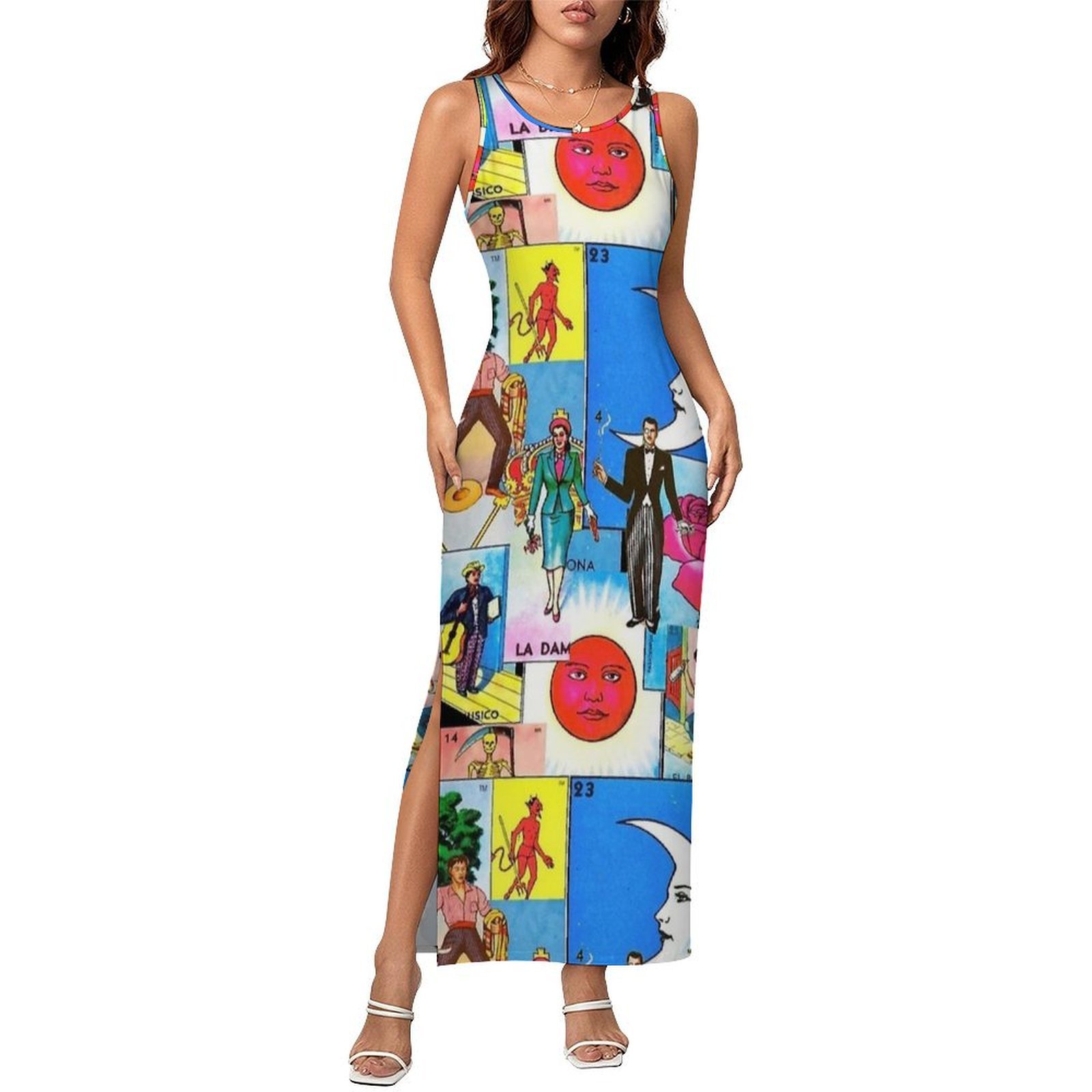 Women'S Fashion In The 60S - Loteri Kartı 60'lar Retro Baskılı Vücut