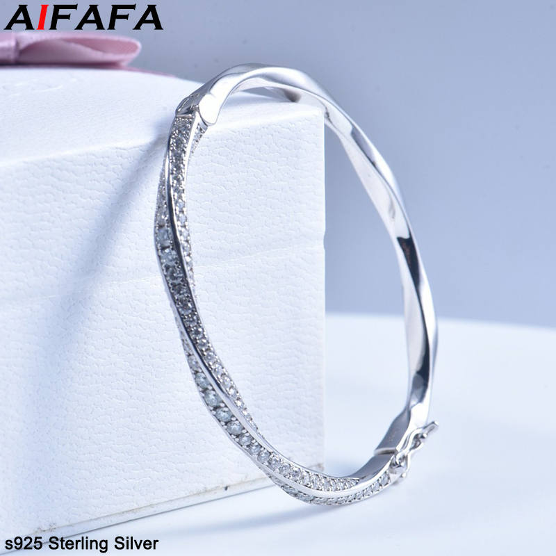 Women Fashion Jewellery - Kadınlar için s925 Ayar Gümüş Bilezik,