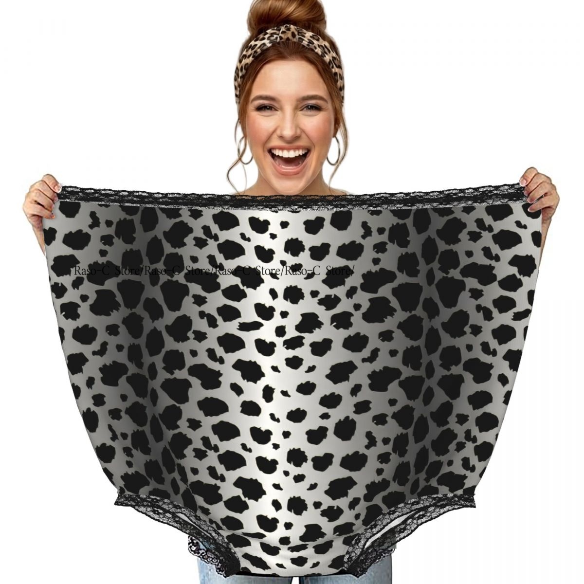 Women'S Fashion Gifts - Komik Gag Büyükanne İç Çamaşırı Leopar