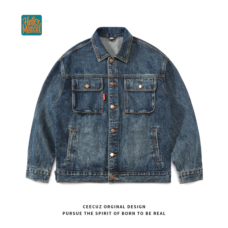 Women'S Fashion Denim Jacket - HELLOMARCEL AB ABD Beden Lüks Kalite