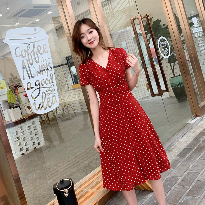 Wrap Blouse Chiffon - Şifon Wrap kadınlar elbiseler Midi gevşek