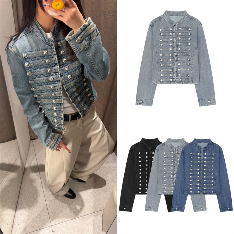 Women'S Fashion Denim Jacket - Guobioziy 2026 Sonbahar Yeni Kadın Kot