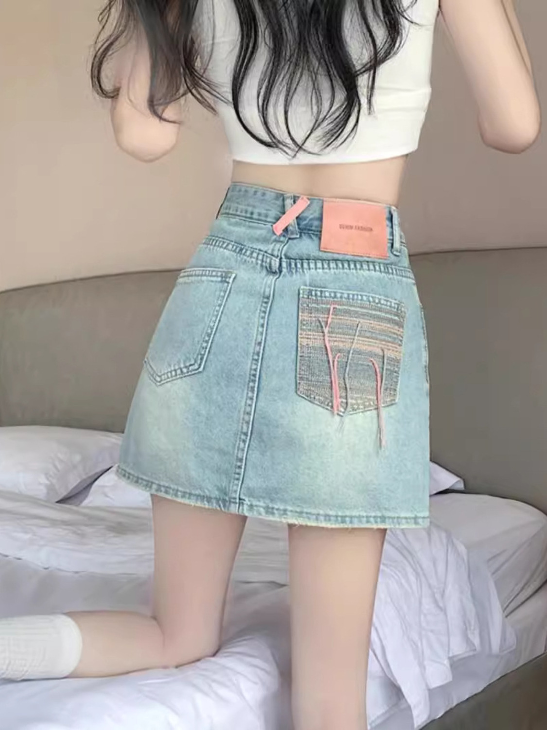 Kadınlar İçin Vintage Yıkanmış - Denim Shorts Women incelemesi ve fiyatı