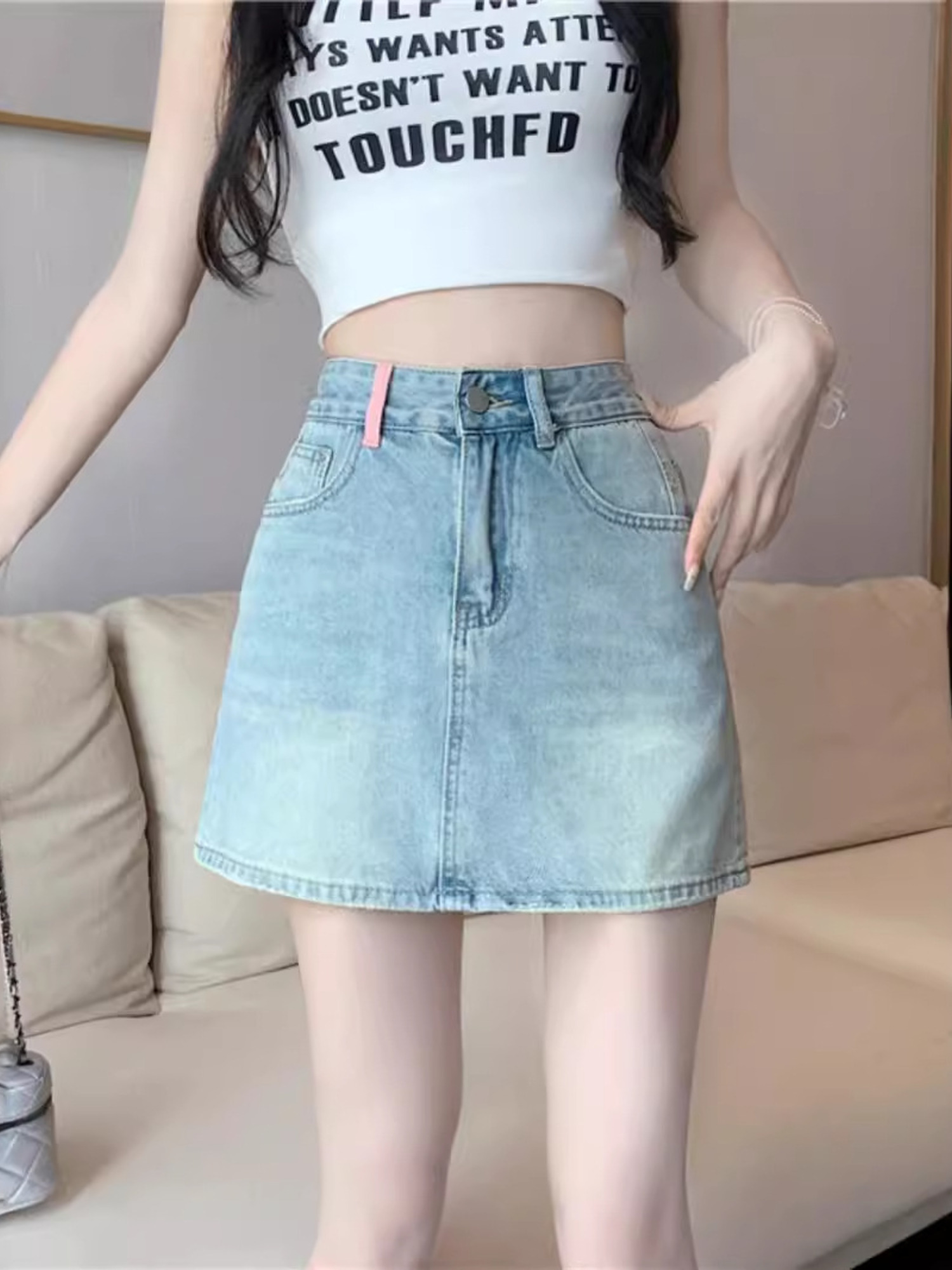 Kadınlar İçin Vintage Yıkanmış - Denim Shorts Women incelemesi ve fiyatı