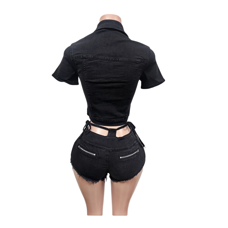 Seksi Kot 2 Parça Takımlar Kad - Women'S Fashion Denim Jacket incelemesi ve fiyatı