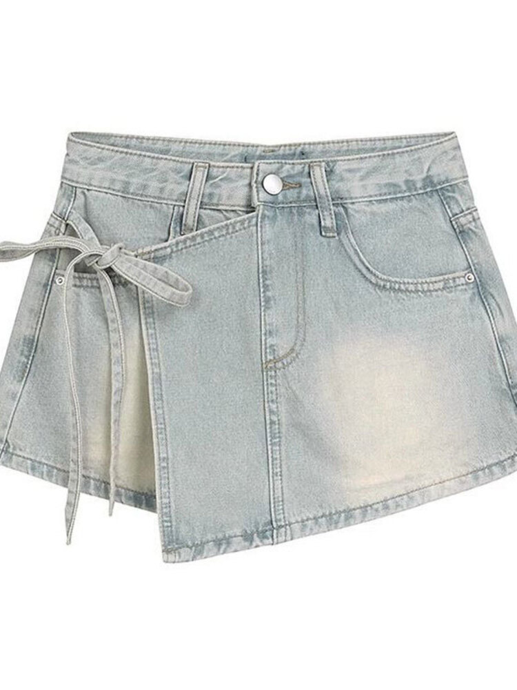 Kadın Yüksek Bel Kot Etek Şort - Denim Shorts Women incelemesi ve fiyatı