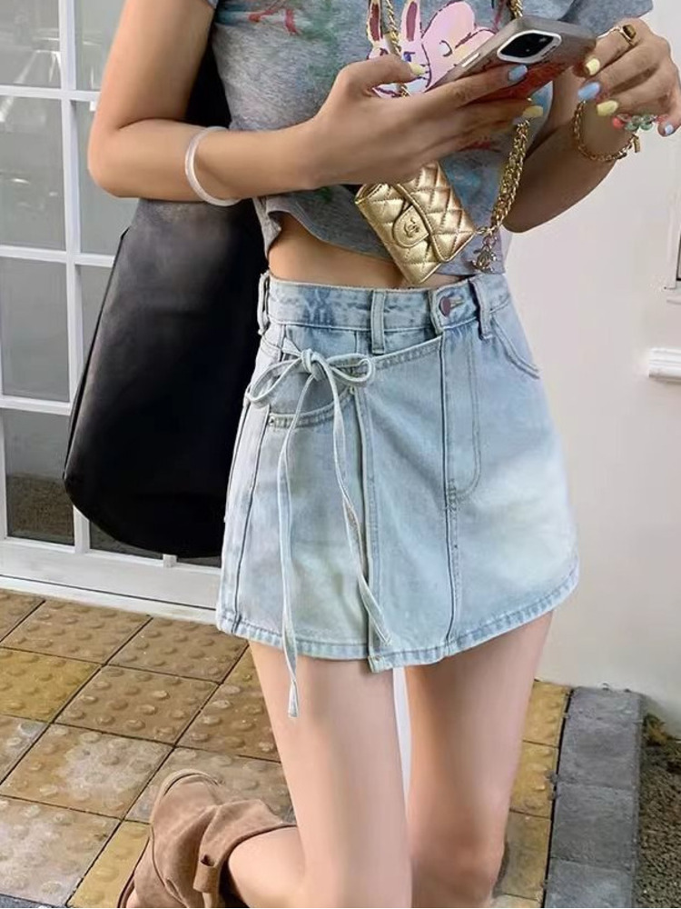 Kadın Yüksek Bel Kot Etek Şort - Denim Shorts Women incelemesi ve fiyatı