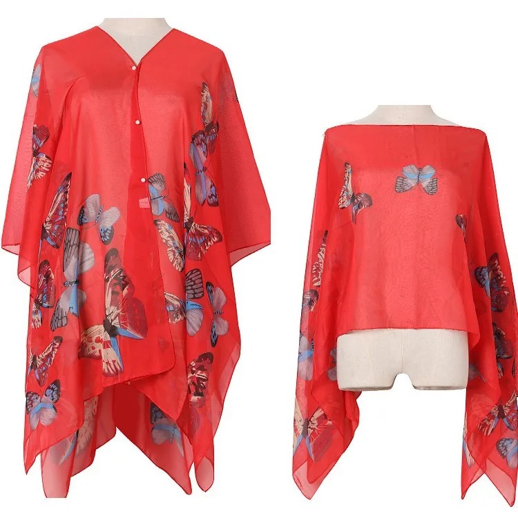 Kadın Güneş Koruma Şal Bisikle - Wrap Blouse Chiffon incelemesi ve fiyatı