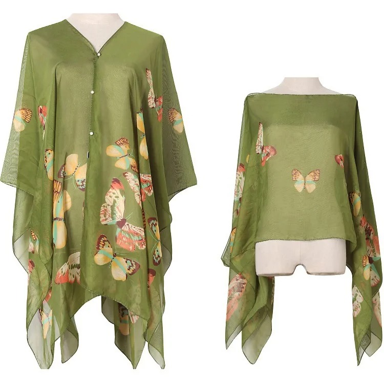 Kadın Güneş Koruma Şal Bisikle - Wrap Blouse Chiffon incelemesi ve fiyatı