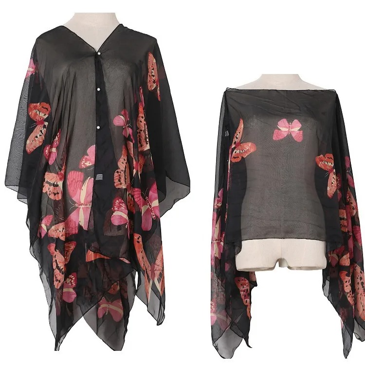 Kadın Güneş Koruma Şal Bisikle - Wrap Blouse Chiffon incelemesi ve fiyatı