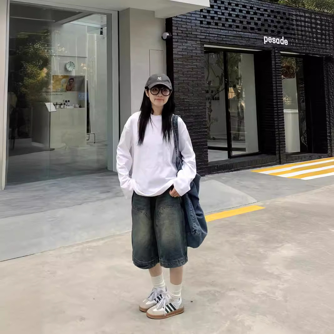 Kadınlar Y2K Vintage Bol Paça  - Denim Shorts Women incelemesi ve fiyatı