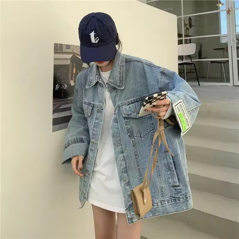 2025 Yeni Moda Denim Ceket Kad - Women'S Fashion Denim Jacket incelemesi ve fiyatı