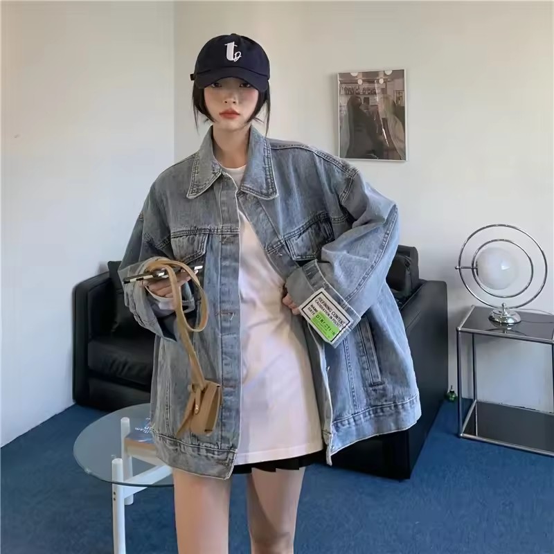 2025 Yeni Moda Denim Ceket Kad - Women'S Fashion Denim Jacket incelemesi ve fiyatı