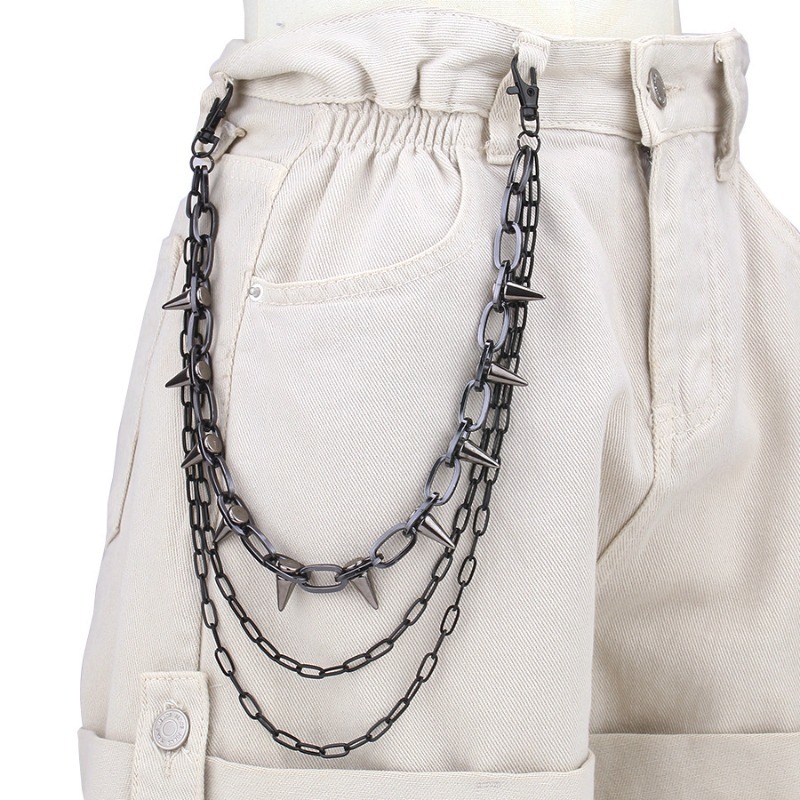 Hip Hop Punk Rock Metal Pantol - Women Fashion Jewellery incelemesi ve fiyatı