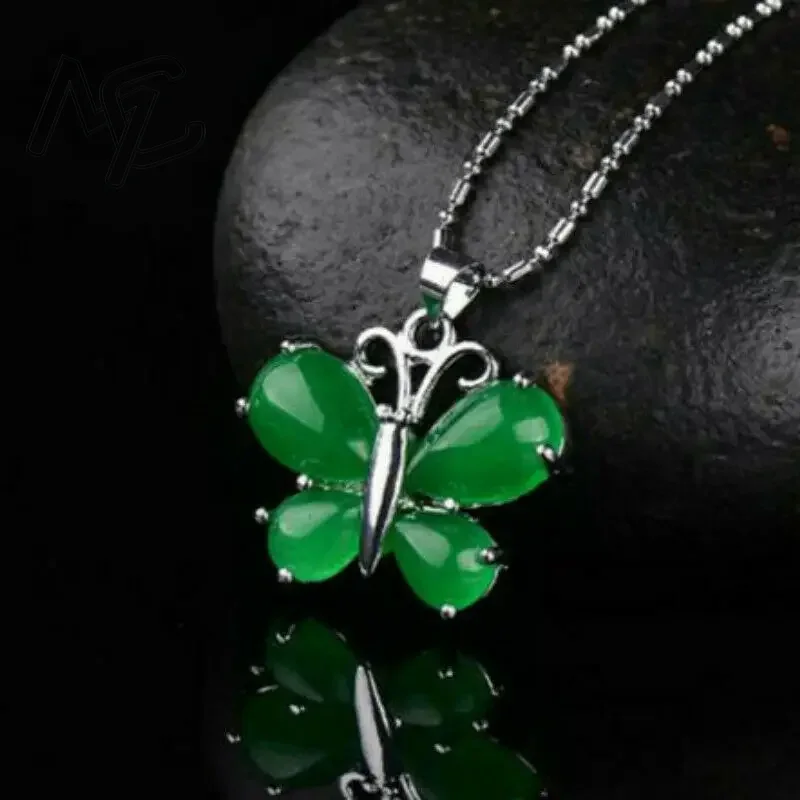 S925 Gümüş Yeşil Yeşim Kelebek - Women Fashion Jewellery incelemesi ve fiyatı