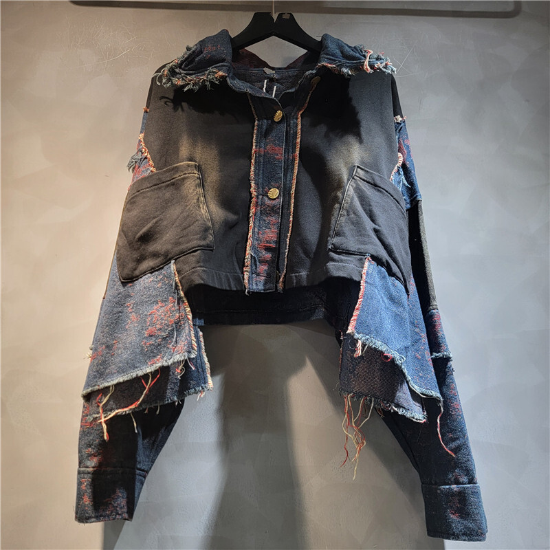 WTHT Yeni Moda kadın Patchwork - Women'S Fashion Denim Jacket incelemesi ve fiyatı