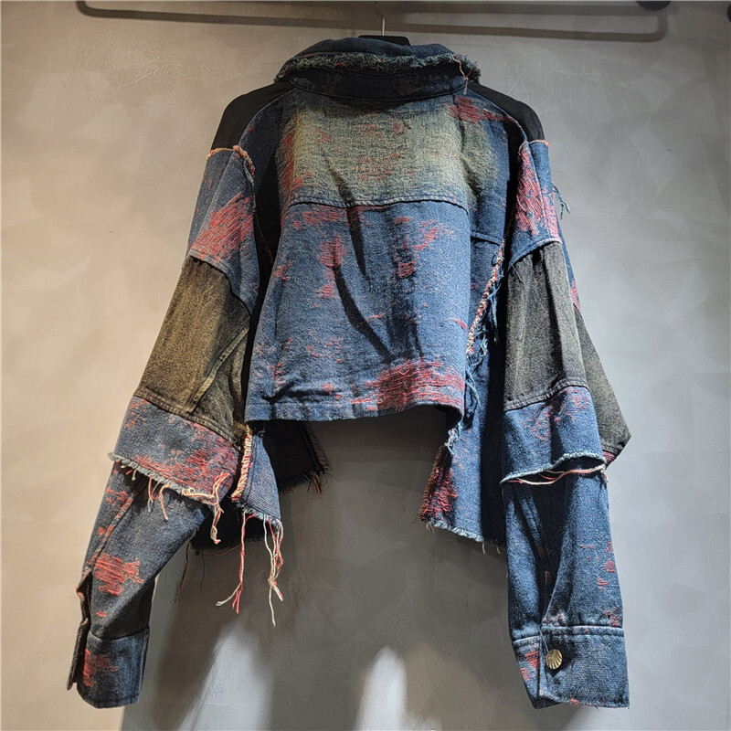 WTHT Yeni Moda kadın Patchwork - Women'S Fashion Denim Jacket incelemesi ve fiyatı