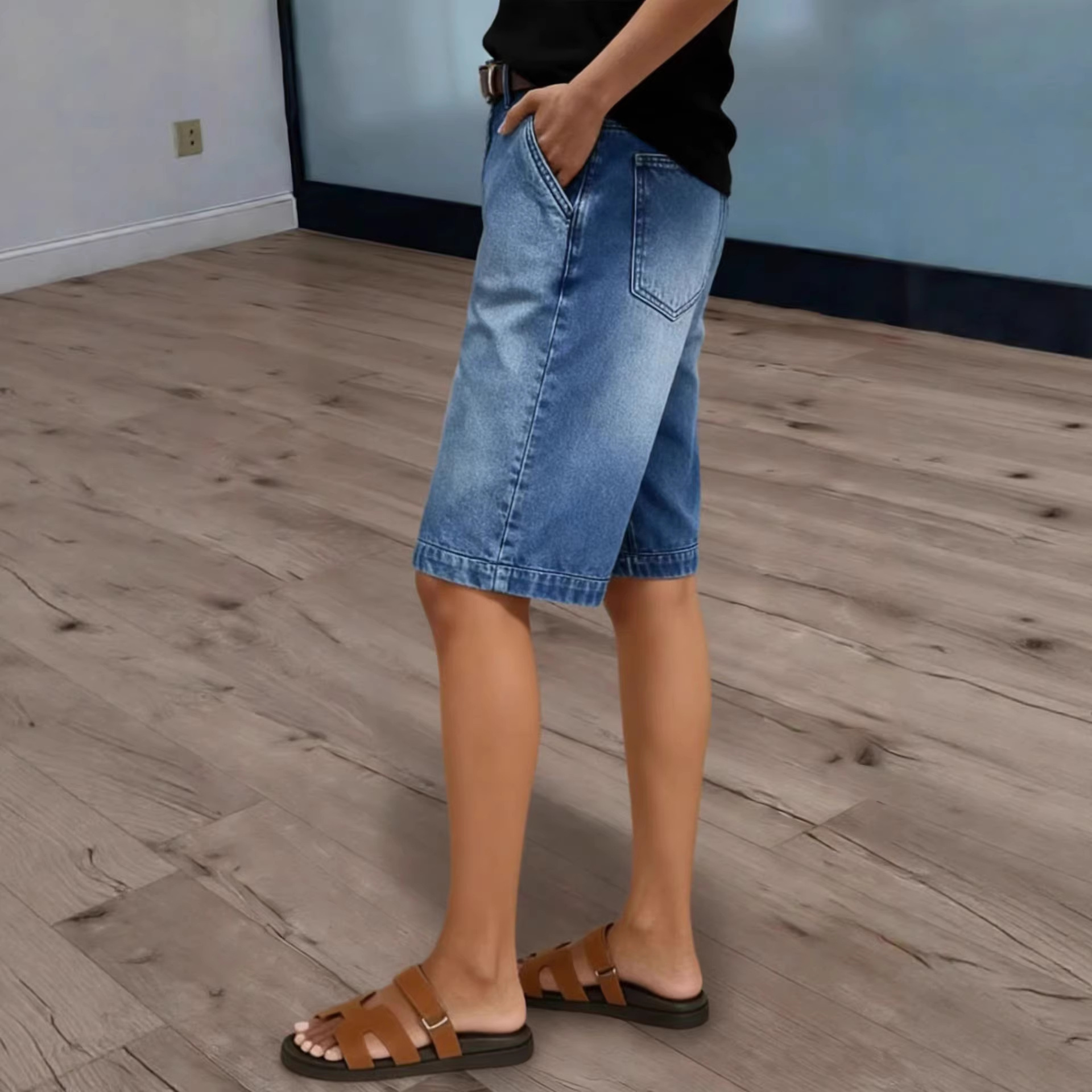 Kadın Diz Boyu Kot Şortlar Bay - Denim Shorts Women incelemesi ve fiyatı
