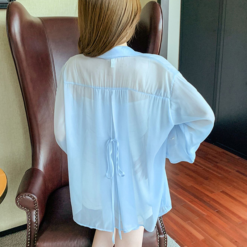 Bağlamalı Düğmeli Gömlek Kadın - Wrap Blouse Chiffon incelemesi ve fiyatı