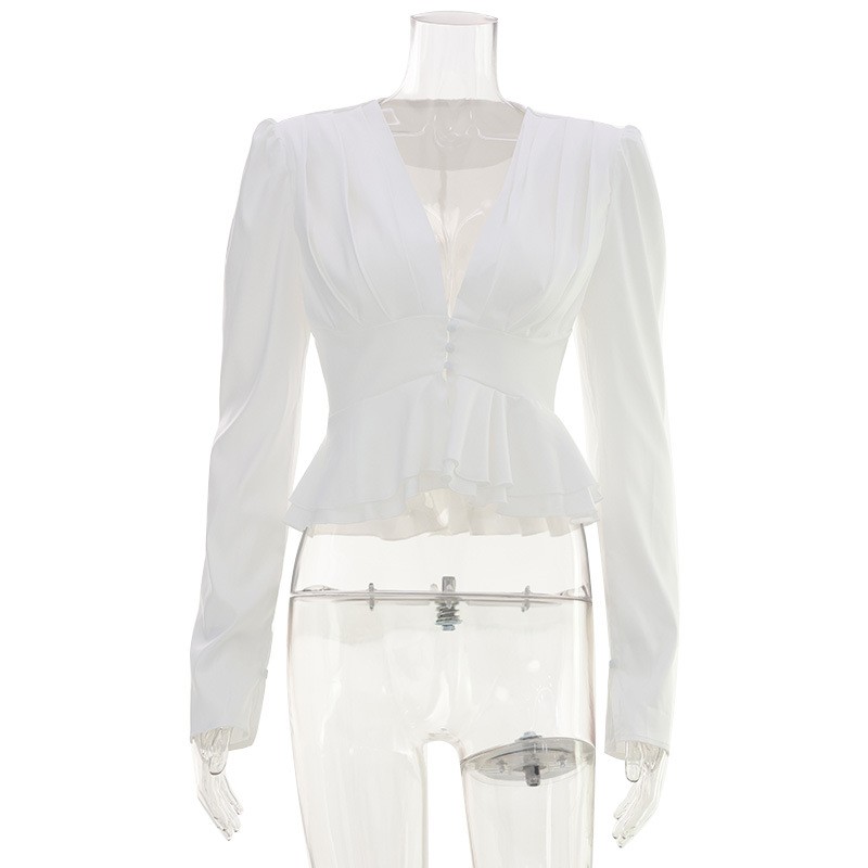 Kadın Bluz V Yaka Uzun Kollu D - Wrap Blouse Chiffon incelemesi ve fiyatı