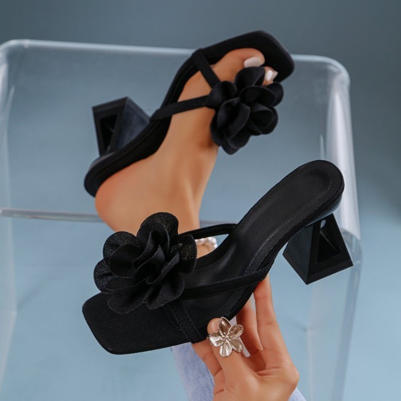 Bayan 3D Çiçek Dekor Sandalet  - Spaghetti Strap Dress incelemesi ve fiyatı
