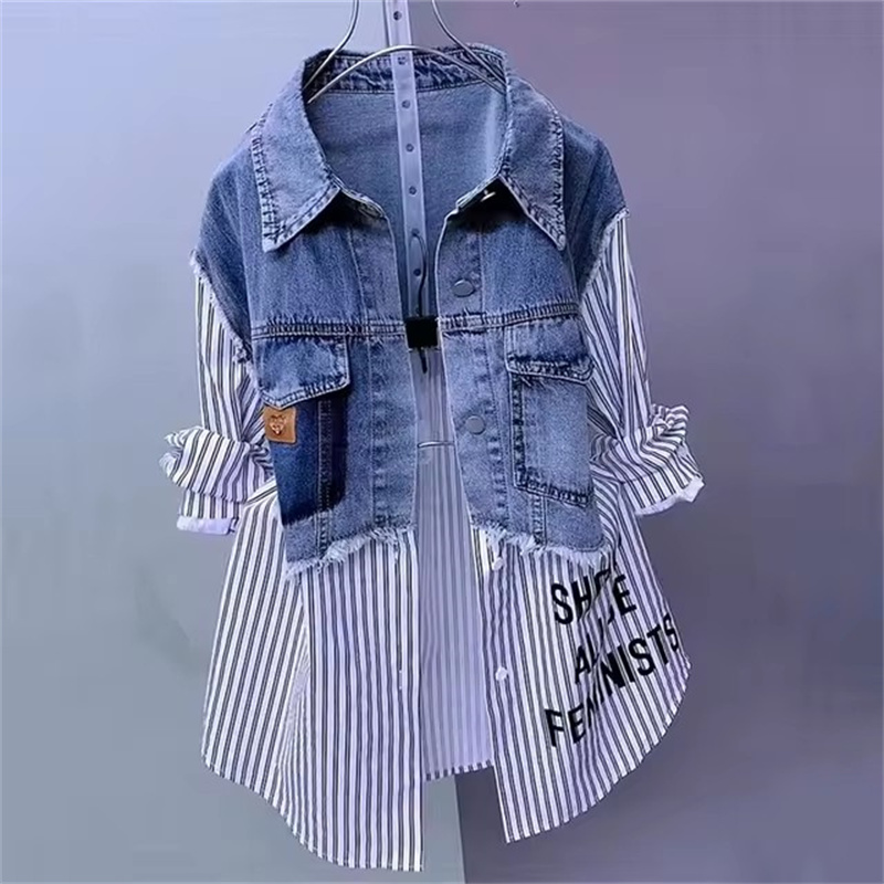 2025 Yeni İlkbahar/Yaz Moda Ko - Women'S Fashion Denim Jacket incelemesi ve fiyatı