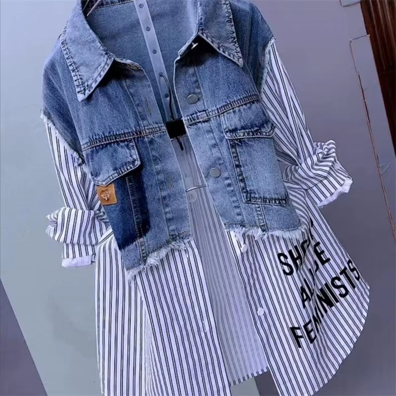 2025 Yeni İlkbahar/Yaz Moda Ko - Women'S Fashion Denim Jacket incelemesi ve fiyatı