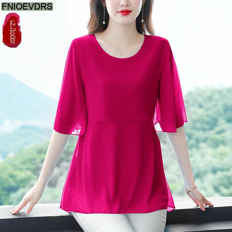 M-4XL gevşek giysiler 2023 kad - Wrap Blouse Chiffon incelemesi ve fiyatı