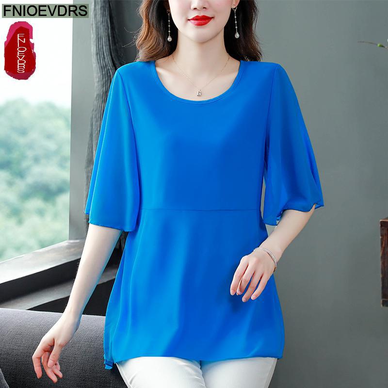 M-4XL gevşek giysiler 2023 kad - Wrap Blouse Chiffon incelemesi ve fiyatı
