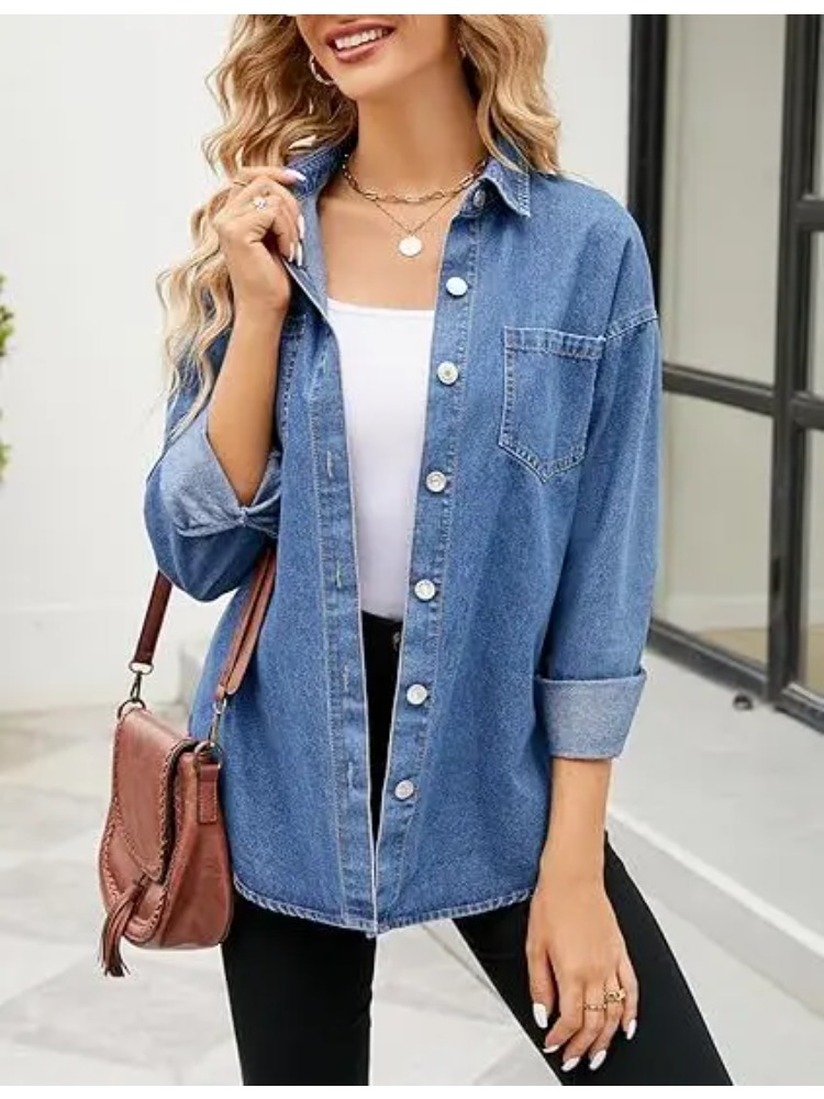 Avrupalı ve Amerikalı Kadınlar - Women'S Fashion Denim Jacket incelemesi ve fiyatı