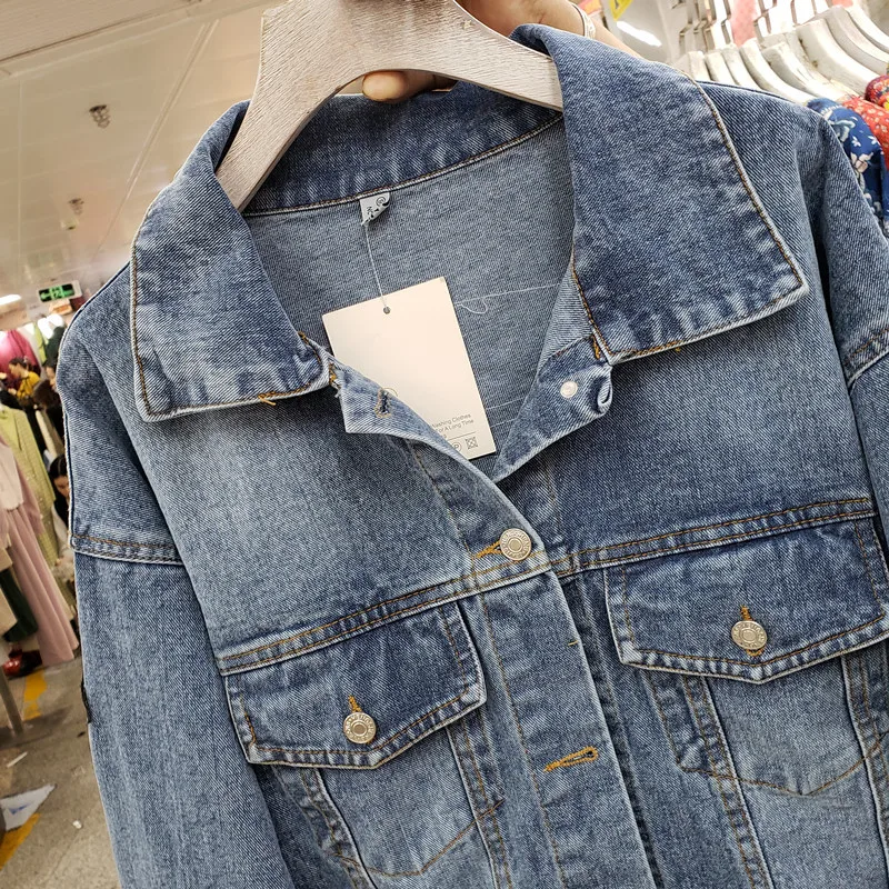 Vintage Mavi Nakış Payetler Pü - Women'S Fashion Denim Jacket incelemesi ve fiyatı